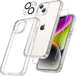 [3in1] BOOM Mobilskal till iPhone 11 Härdat Glas Kameralinsskydd - Clear
