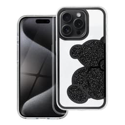 Mobilskal till iPhone 15 Pro Teddy Bear - Svart
