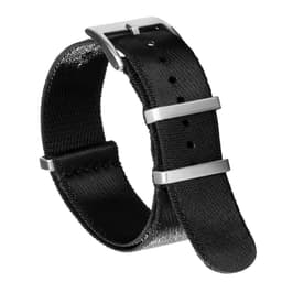 Nylonklokkereim Kompatibel med Omega Tissot Mido Seamaster 300 Mekaniske Klokker Vintage Armbånd Sort 22 mm