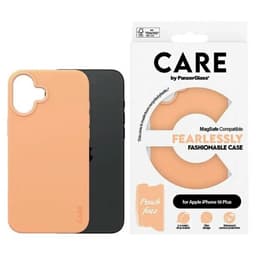 CARE By PanzerGlass telefontaske til iPhone 16 Plus MagSafe Fashion - Orange