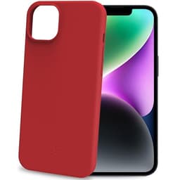 Celly Mobilskal till iPhone 16 Cromo Soft Rubber - Röd