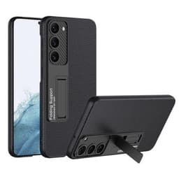 GKK Mobilskal till Galaxy S23 Kickstand PU-Läder - Svart