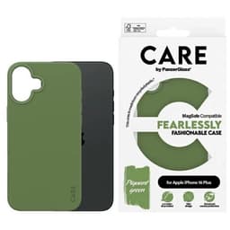 CARE By PanzerGlass Telefontaske til iPhone 16 Plus MagSafe Fashion - Grøn