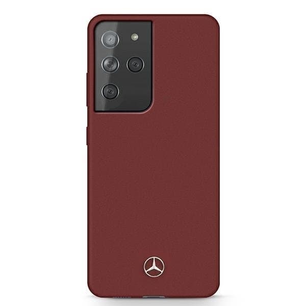 Mercedes Telefontaske Galaxy S21 Ultra Silicone Line - Rød