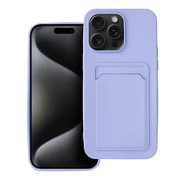 Mobilskal till iPhone 15 Pro Korthållare - Lila