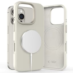 Tech-Protect Mobilskal till iPhone 16 Pro Magsafe Pure Silikon - Cosmic Latte