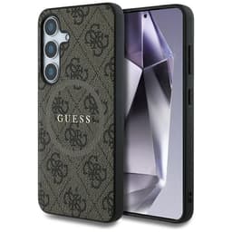 Guess Mobilskal till Galaxy S25 Plus MagSafe 4G Ring Classic Logo - Brun