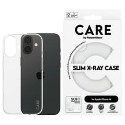 CARE By PanzerGlass Telefontaske til iPhone 16 X-Ray Soft - Gennemsigtig