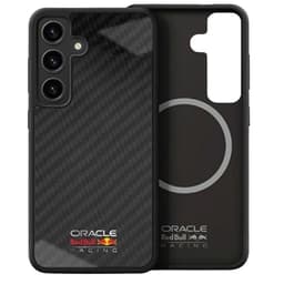 Red Bull Telefontaske til Galaxy S25 MagSafe Kulfiber Skinnende Logo - Sort