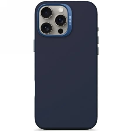 Afkodet telefonetui til iPhone 16 Pro Max MagSafe Antimikrobiel Silikone - Navy