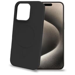 Celly Mobilskal till iPhone 16 Pro MagSafe Soft Rubber - Svart