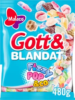 Malaco Gott & Blandat Fizzy Pop makeiset 480 g