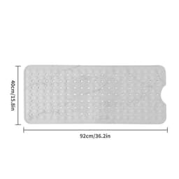 Silikon Badmatta med Sugkoppar - 90x40cm - Förbättrad Säkerhet i Badru