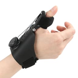 Justerbar tommel- og håndleddstøtte – lindring for forstuinger, belastninger og senebetennelse Sort