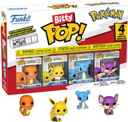 Funko Bitty POP! Charmander, Jolteon, Lapras, Rattata actionfigurer