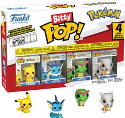 Funko Bitty POP! Pikachu, Vaporeon, Caterpie, Cubone actionfigurer