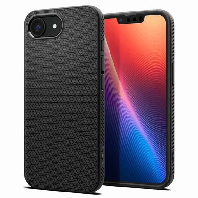 Spigen Mobilskal till iPhone 16e Liquid Air - Matt Svart