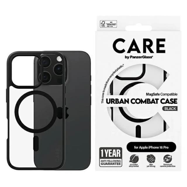 CARE By PanzerGlass Mobilskal till iPhone 16 Pro MagSafe Urban - Svart