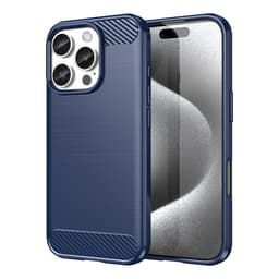Mobilskal till iPhone 16 Pro Silikon Carbon - Blå