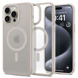 Spigen iPhone 15 Pro Mobilskal Magsafe Ultra Hybrid - Titanium