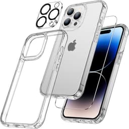 [3in1] BOOM iPhone 14 Pro Skal Härdat Glas Kameralinsskydd