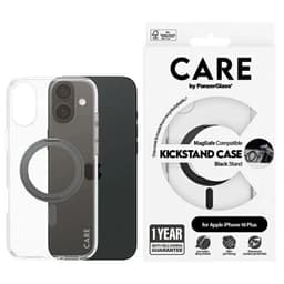 CARE By PanzerGlass Telefontaske til iPhone 16 Plus MagSafe Kickstand - Sort
