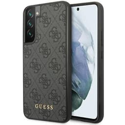 Guess Mobilskal till Galaxy S24 Ultra Metall Guld Logo - Svart