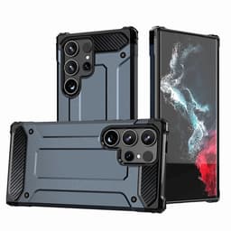 Mobilskal till Galaxy S25 Ultra Hybrid Armor - Blå