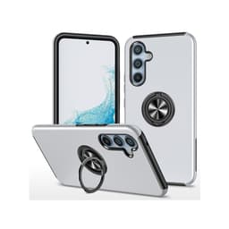 Til Samsung Galaxy S26 Hybriddeksel med Ringholder og Stativ - Sølv