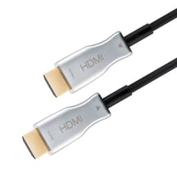 Goobay Optisk hybrid höghastighets HDMI-kabel med Ethernet (AOC) Höghastighetskabel, 4K @ 60 Hz, för långa överföringsavstånd, 10 m