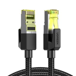Ugreen Cat7 RJ45 Ethernet Kabel 5m 10Gbps - Svart