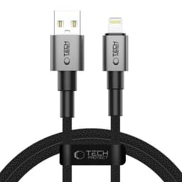 Tech-Protect UltraBoost DNA Lightning kabel 3A 1m - Iron Grey