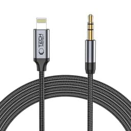 Tech-Protect UltraBoost Lightning till 3.5mm kabel 1m - Svart