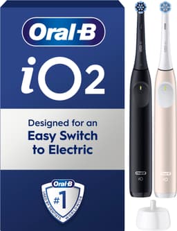 Oral-B iO2 Duo eltandborste 612470 (Night Black + Calm Pink)