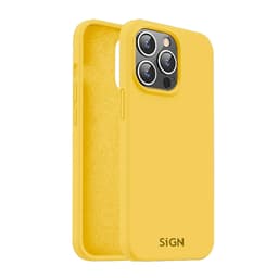SiGN Mobilskal till iPhone 15 Pro Max Liquid Silikon - Gul