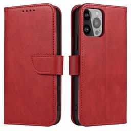 Galaxy S25 Plånboksfodral Magnet med Flap - Röd