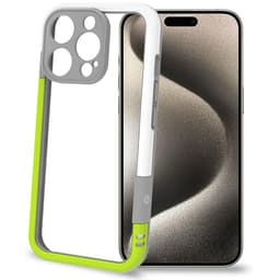 Celly Mobilskal till iPhone 16 Pro Max Bumper - Vit/Limegrön