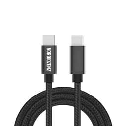 NORDIQZENZ 60W Flätad USB-kabel typ C till typ C, 25 cm