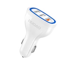 Dudao universal Billaddare 3x USB snabb laddning 3.0 Vit