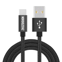 NORDIQZENZ USB-C tekstilkabel, 3 m, sort