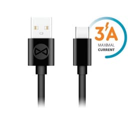 Forever kabel USB - USB-C 1,0 m 3A, Svart