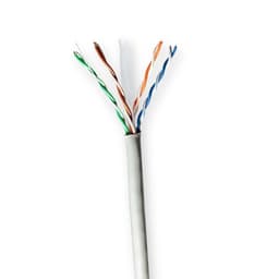 Nedis Nettverkskabelen Roll | CAT6 | Fast | U/UTP | CCA | 100 m | Innendørs | Rund | PVC | Grå | Trekkboks
