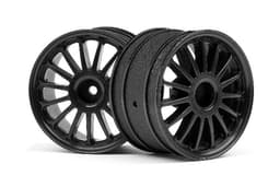 HPI WR8 Tarmac Wheel Black (2.2inch57X35Mm/2Pcs)