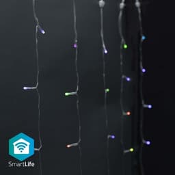 Nedis SmartLife Julbelysning | Ridå | Wi-Fi | RGB | 180 LED's | 3.00 m | Android™ / IOS