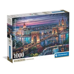 Clementoni Puslespill 1000 Pcs CB Lights of the Danube