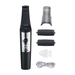 Elektrisk fotfil for hard hud - Automatisk pedikyrverktøy med LED-display Sort