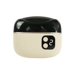 Sähköinen 2-in-1 kynsileikkuri ja -kiillottaja LED-valolla ja kynsien keräysastialla Valkoinen