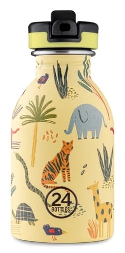 24 Bottles - Kids Collection - Urban Bottle 250 ml m. sportslokk - Jungle Friends (24B933)