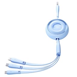 Joyroom 3in1 USB-A till USB-C Lightning microUSB kabel 1m