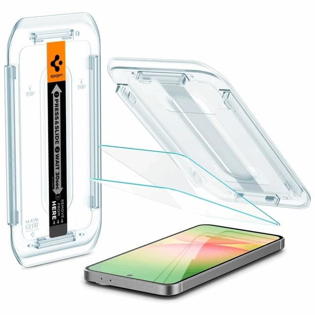 [2-Pack] Spigen Galaxy A56 5G/S24 FE Skærmbeskytter i hærdet glas EZ-Fit